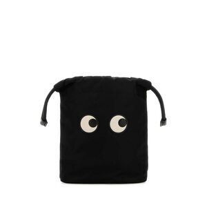 ANYA HINDMARCH Eyes Drawstring Pouch Women BLACK Handbags